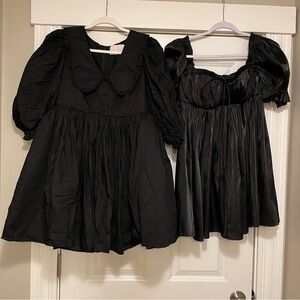 Selkie Black Mini Dress Set